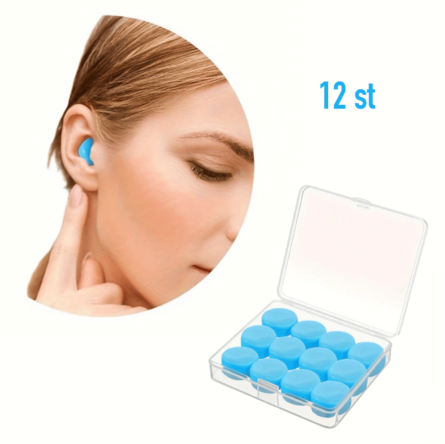 Formbara silikonöronproppar (12-pack)