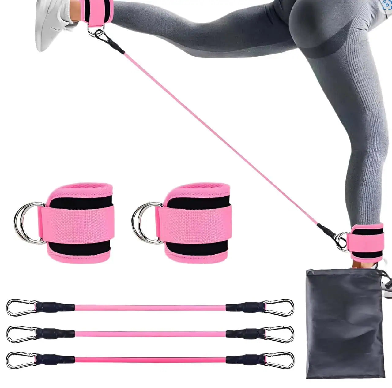 Ankelmotstandsband för funktionell träning & rehabilitering (3-pack)
