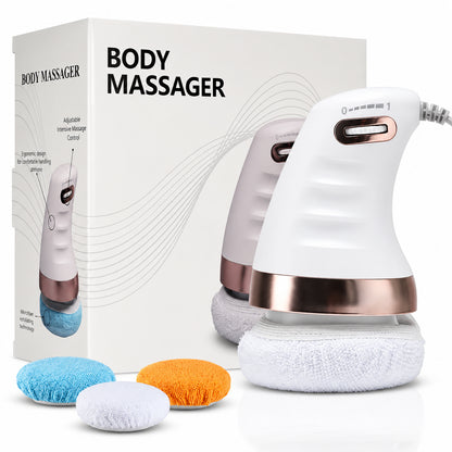 Cellulit massage maskin med utbytbara massageöverdrag och justerbar intensitet.