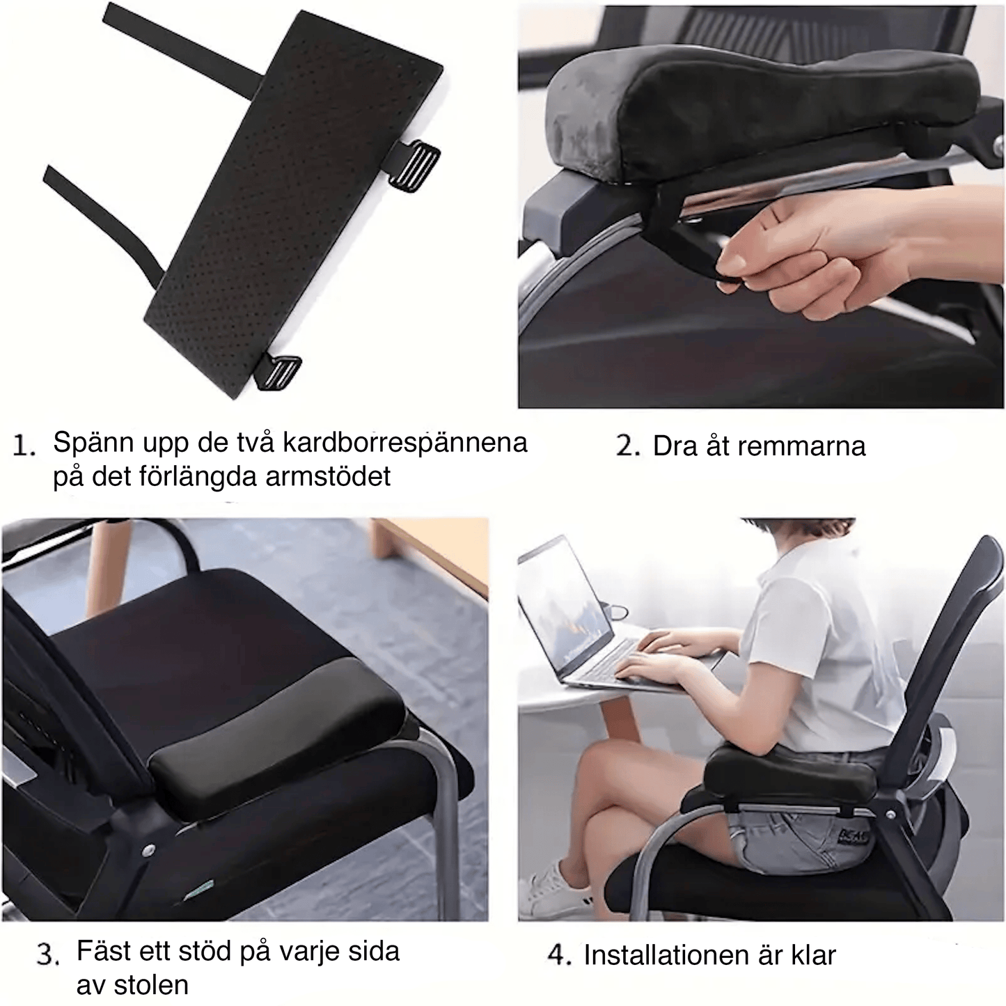 Ergonomiska armstödskuddar (2-pack)