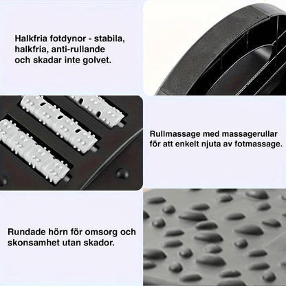 Strukturerad yta som ger bra grepp för fötterna