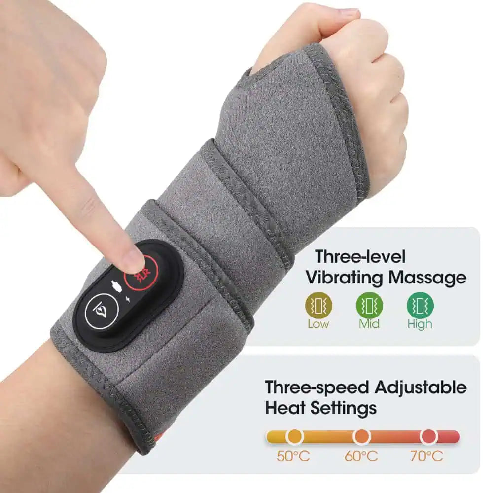 Handledsband med rödljusterapi och vibrationsmassage