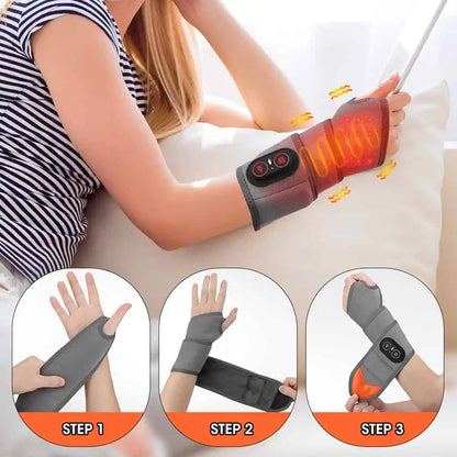 Handledsband med rödljusterapi och vibrationsmassage