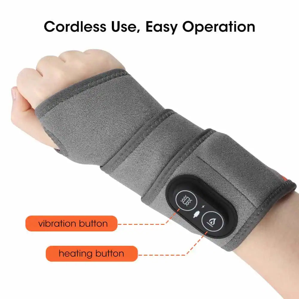 Handledsband med rödljusterapi och vibrationsmassage