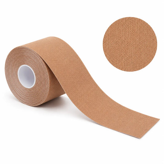 Beige elastisk kinesiologitejp 5 cm x 5 m på rulle