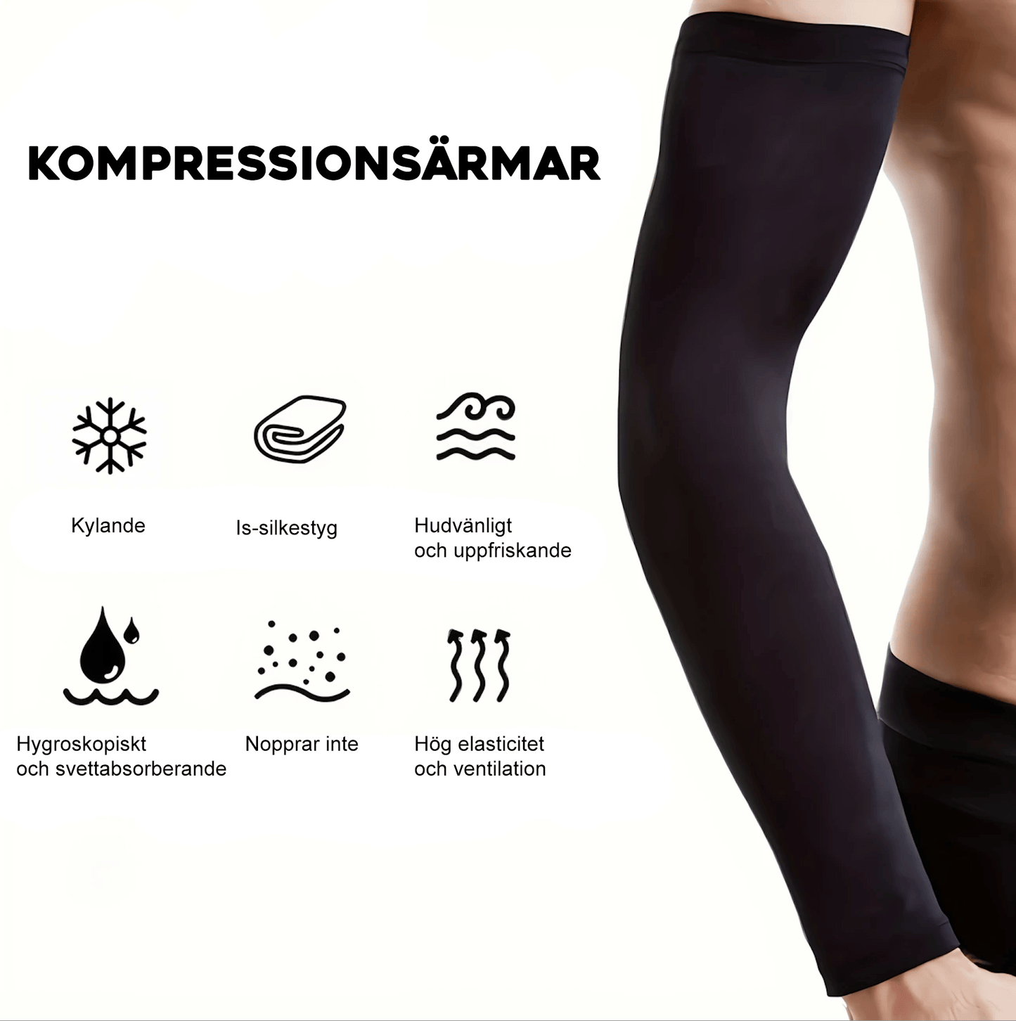Kompressionsärmar (2-pack)