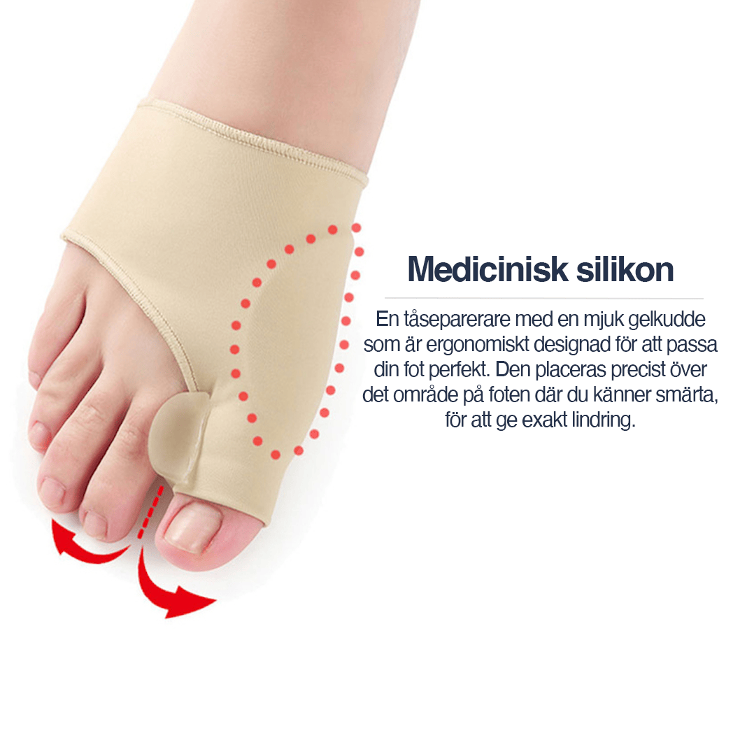 Mjukt och flexibelt material som formar sig efter foten