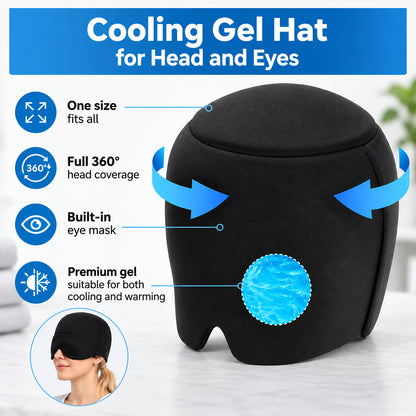 Kylmössa med gel, heltäckande design och integrerad ögondel