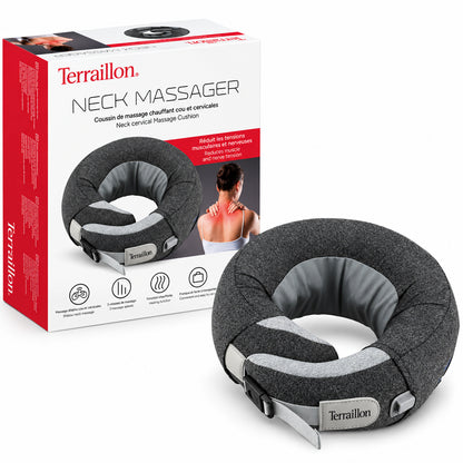 Lämpöä hyödyntävä shiatsu-niskahierontalaite – Terraillon