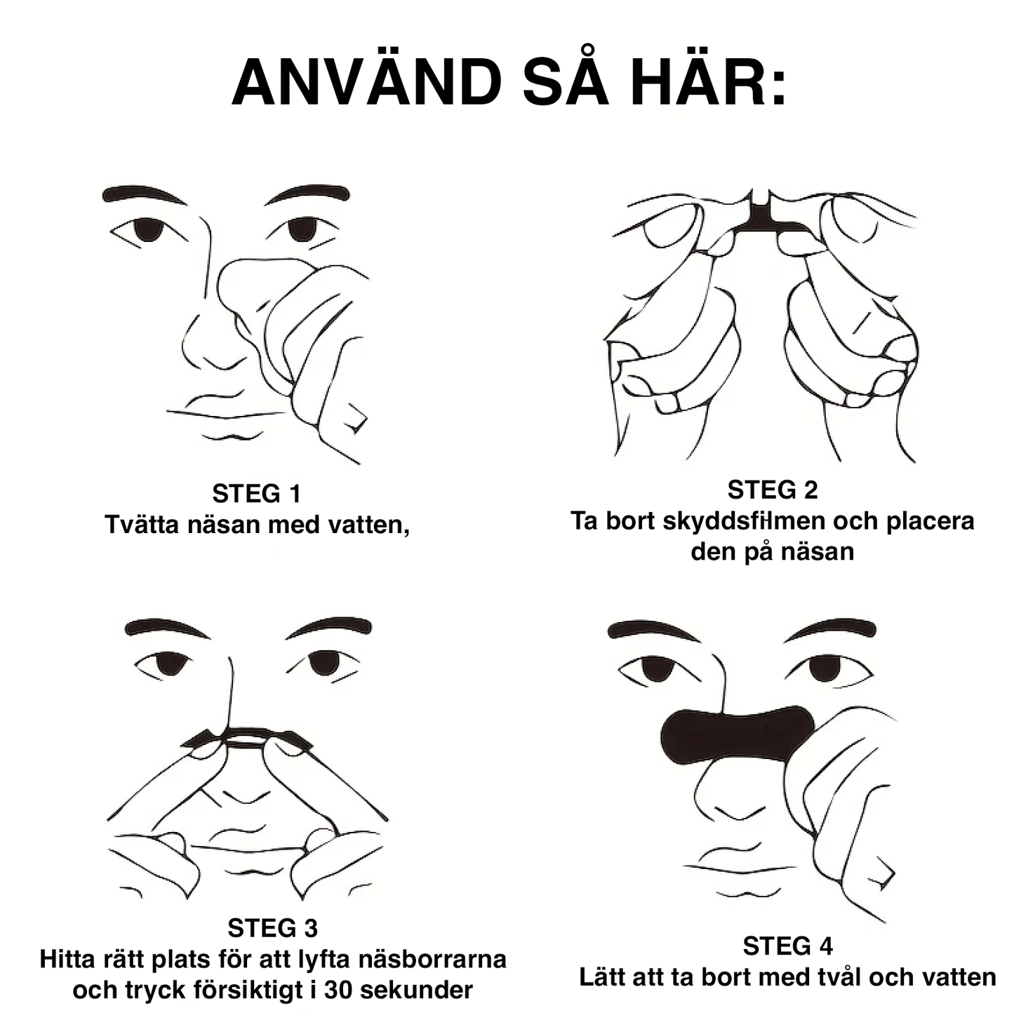 Näsremsor mot snarkning (50 st)