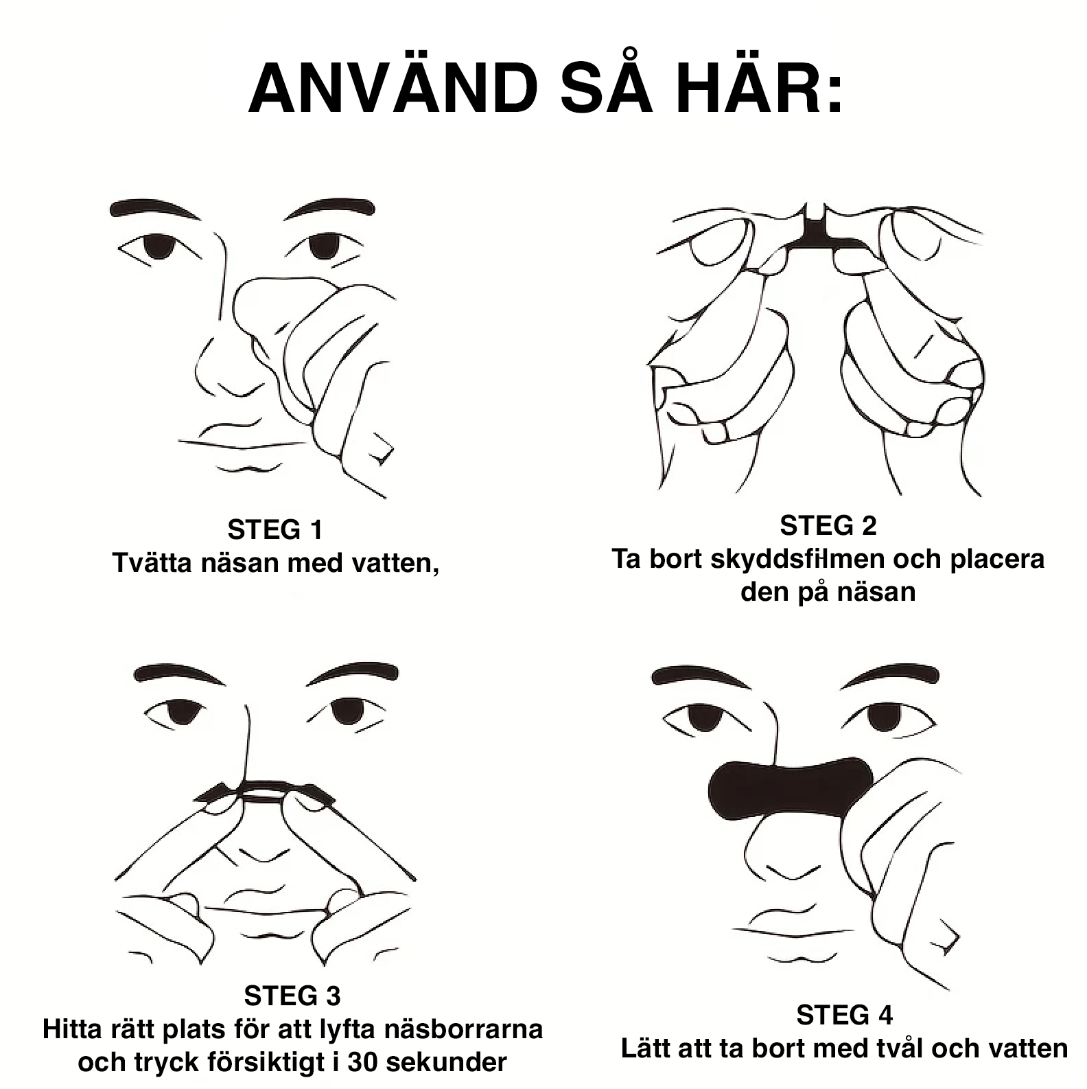 Näsremsor mot snarkning (50 st)