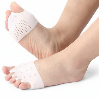 Tåseparerare för 5 tår som ger jämn separation vid hallux valgus