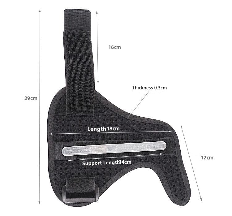 Måttanvisning för tumstöder