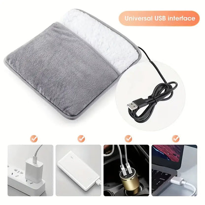 USB-driven fotvärmare för kalla fötter (50-60°C)